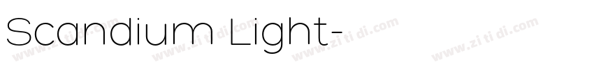 Scandium Light字体转换